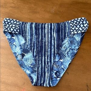 Tommy Bahama NWT Hipster Sanibelle Blue Reversible Bikini Bottom Size XL